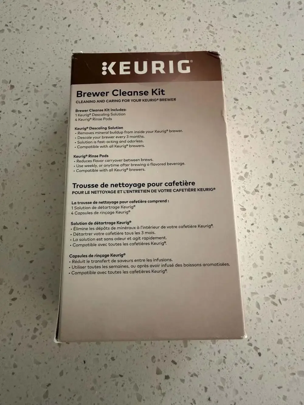 NEW Keurig Brewer Cleanse Kit Descaling Solution and Rinse Pods